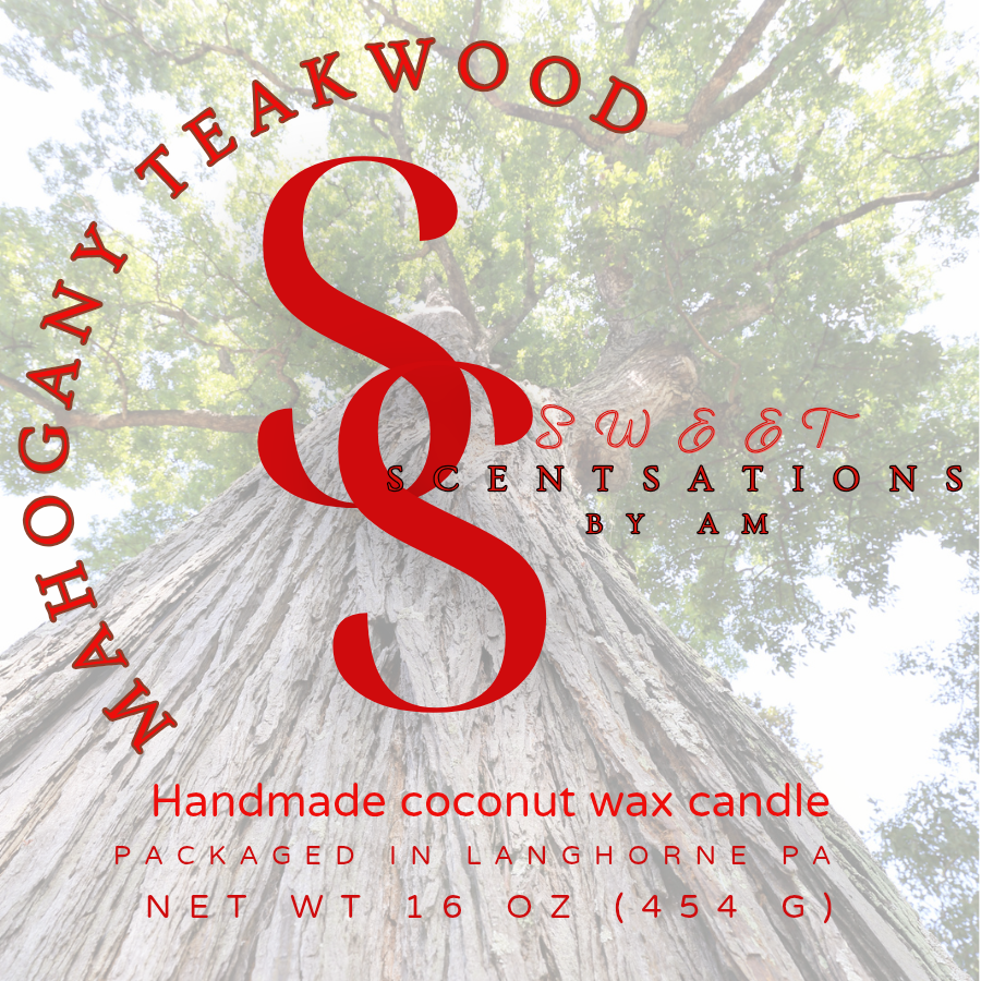 Mahogany Teakwood Candle