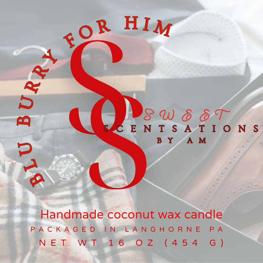Blu Burry for him Candle