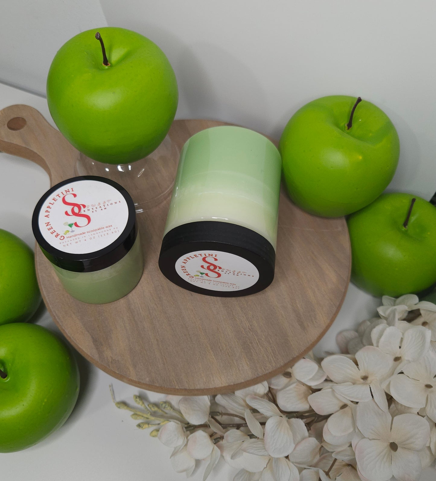 Green Appletini scoopable wax