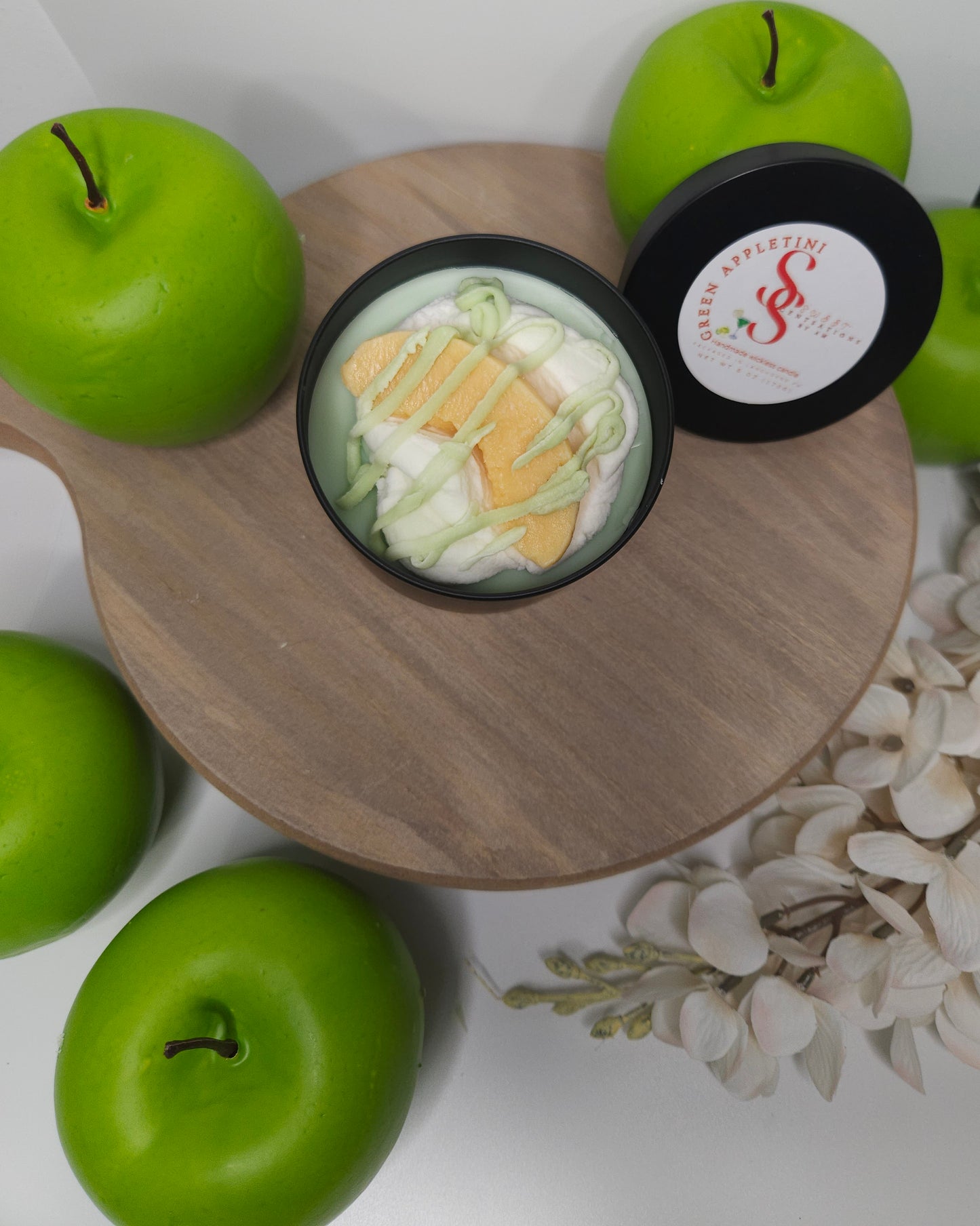 Green Appletini Wickless Candles