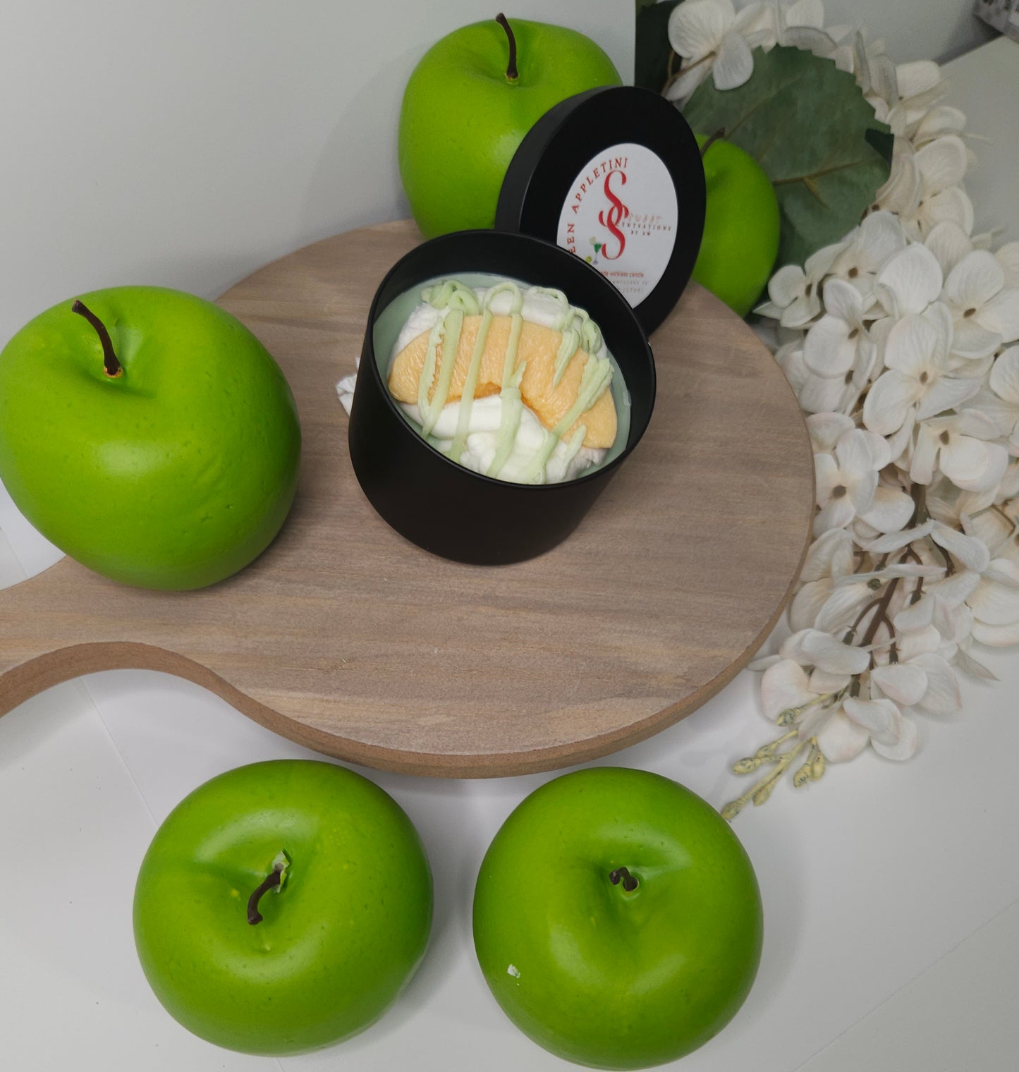 Green Appletini Wickless Candles