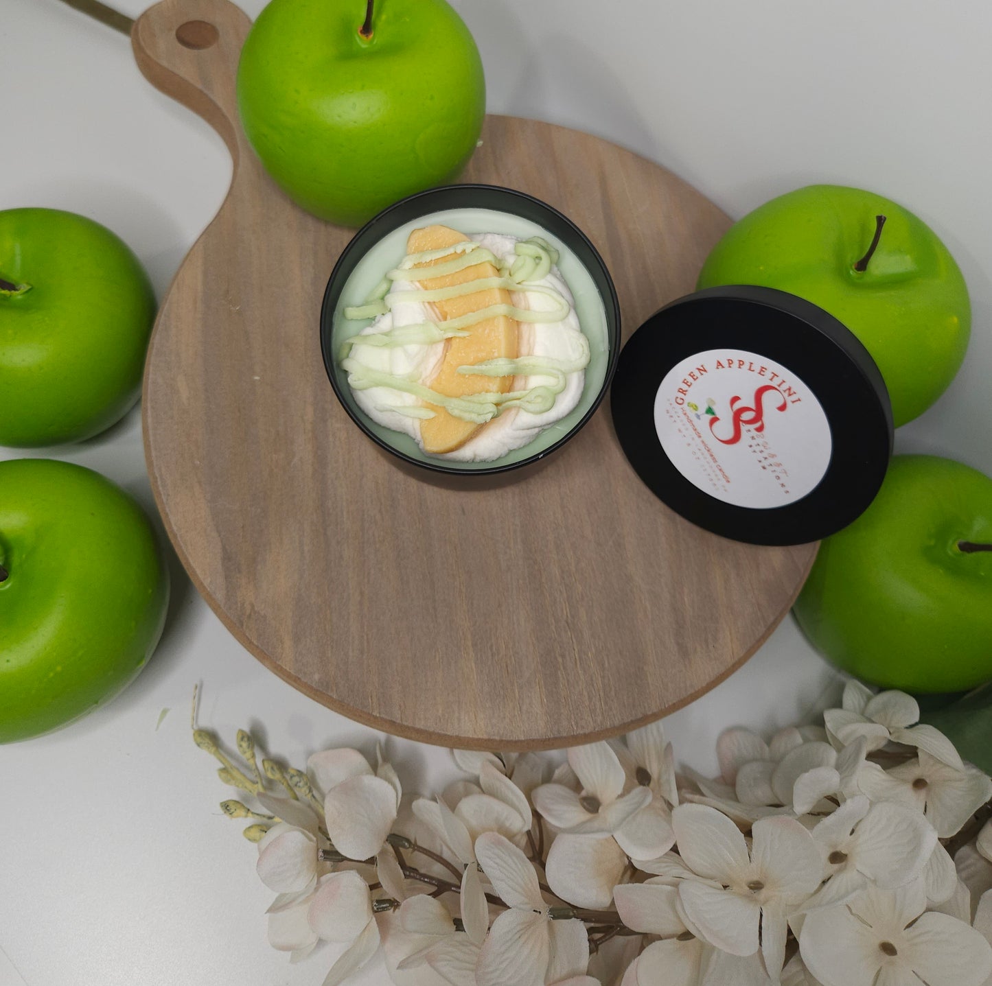 Green Appletini Wickless Candles