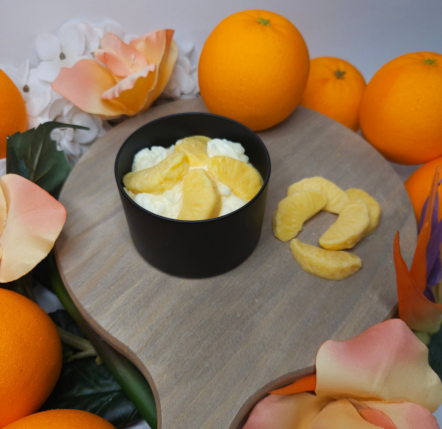 Orange Wickless Candles