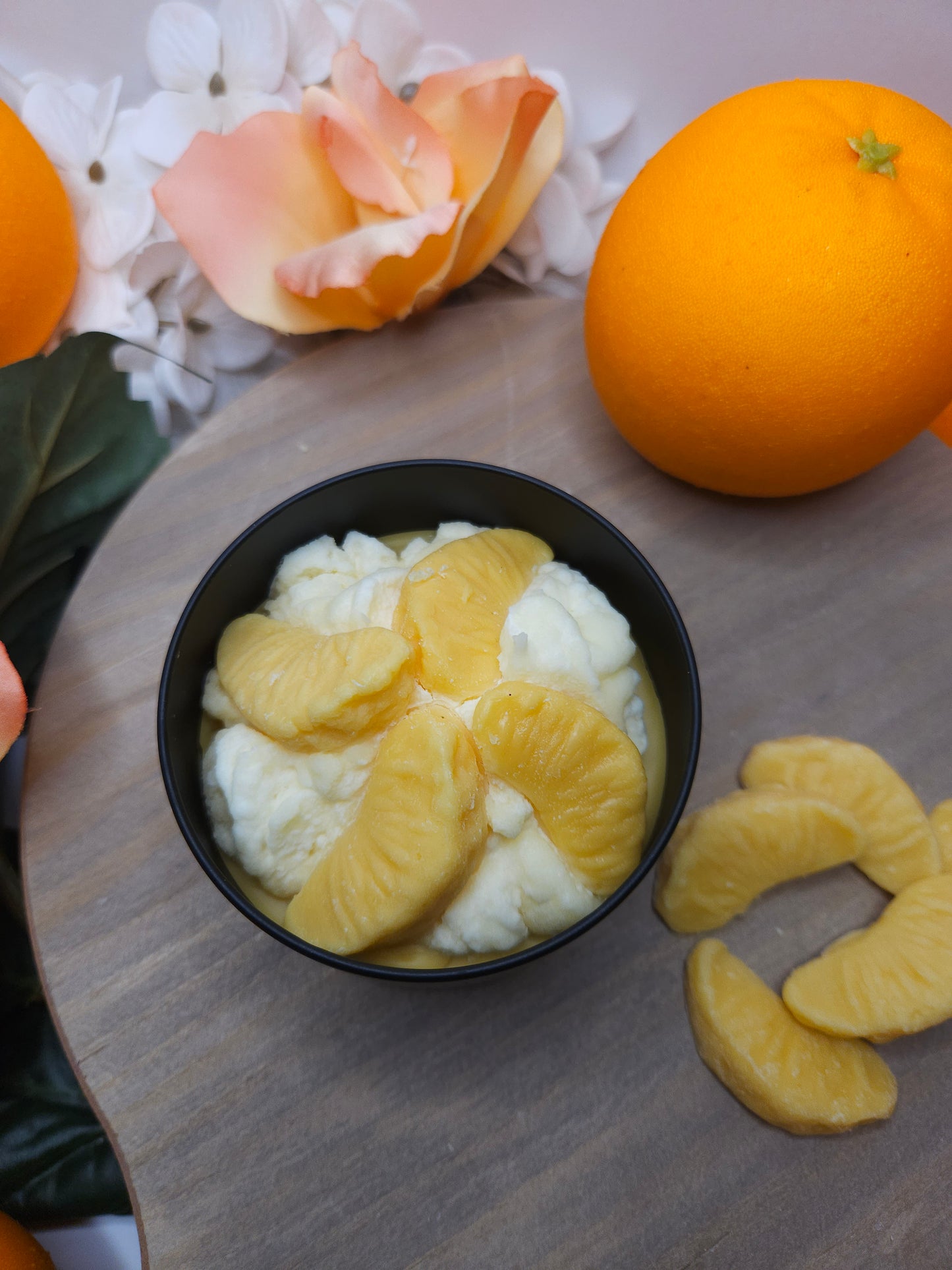 Orange Wickless Candles