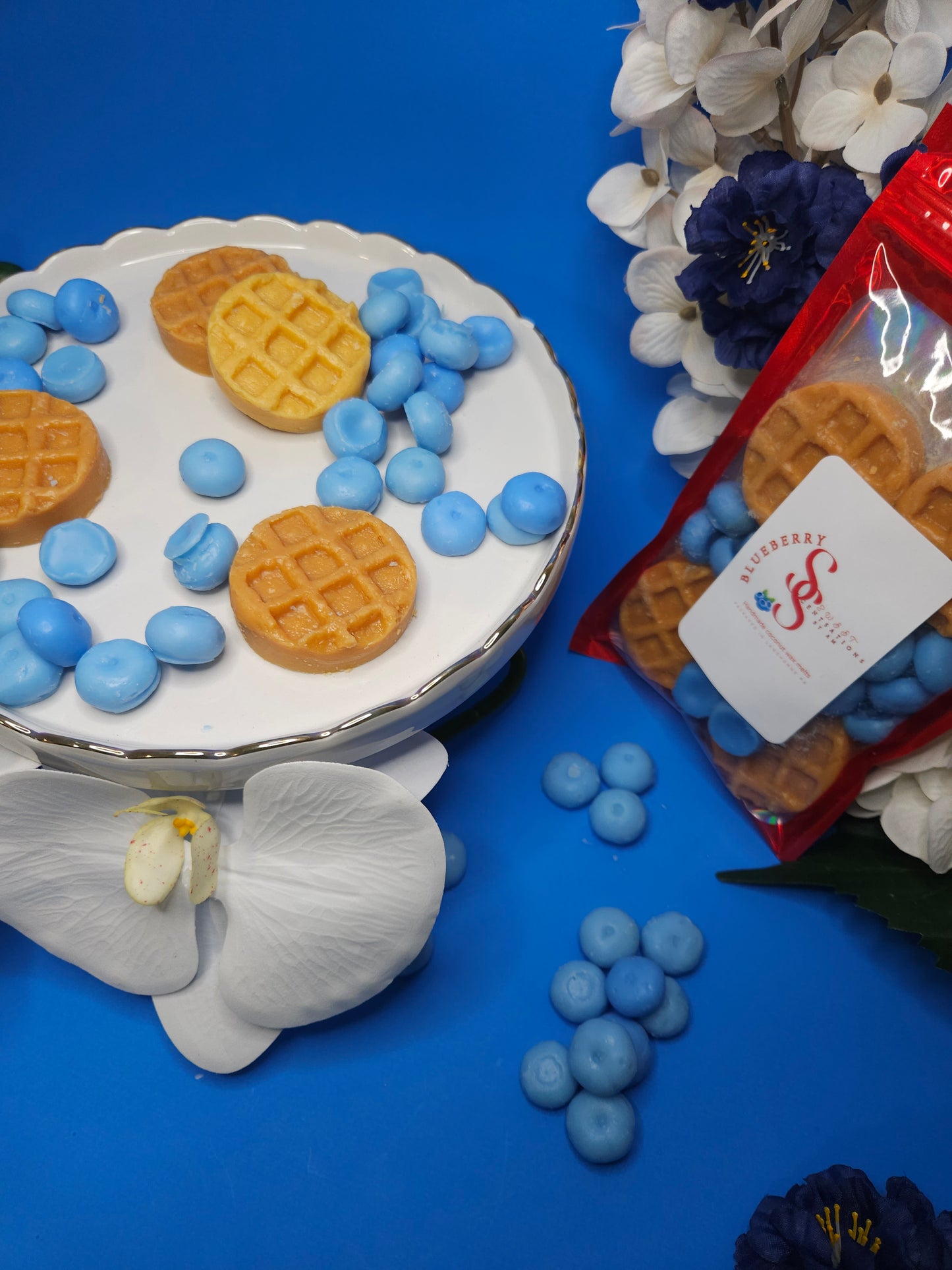 Blueberries and Waffles
