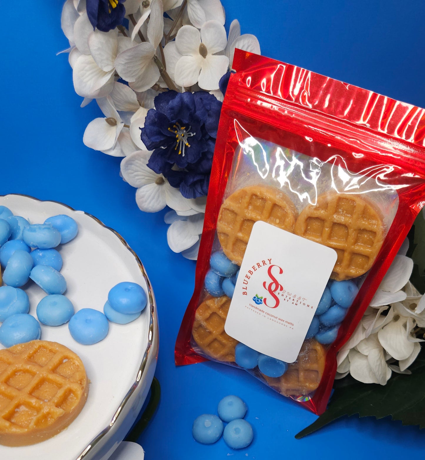 Blueberries and Waffles