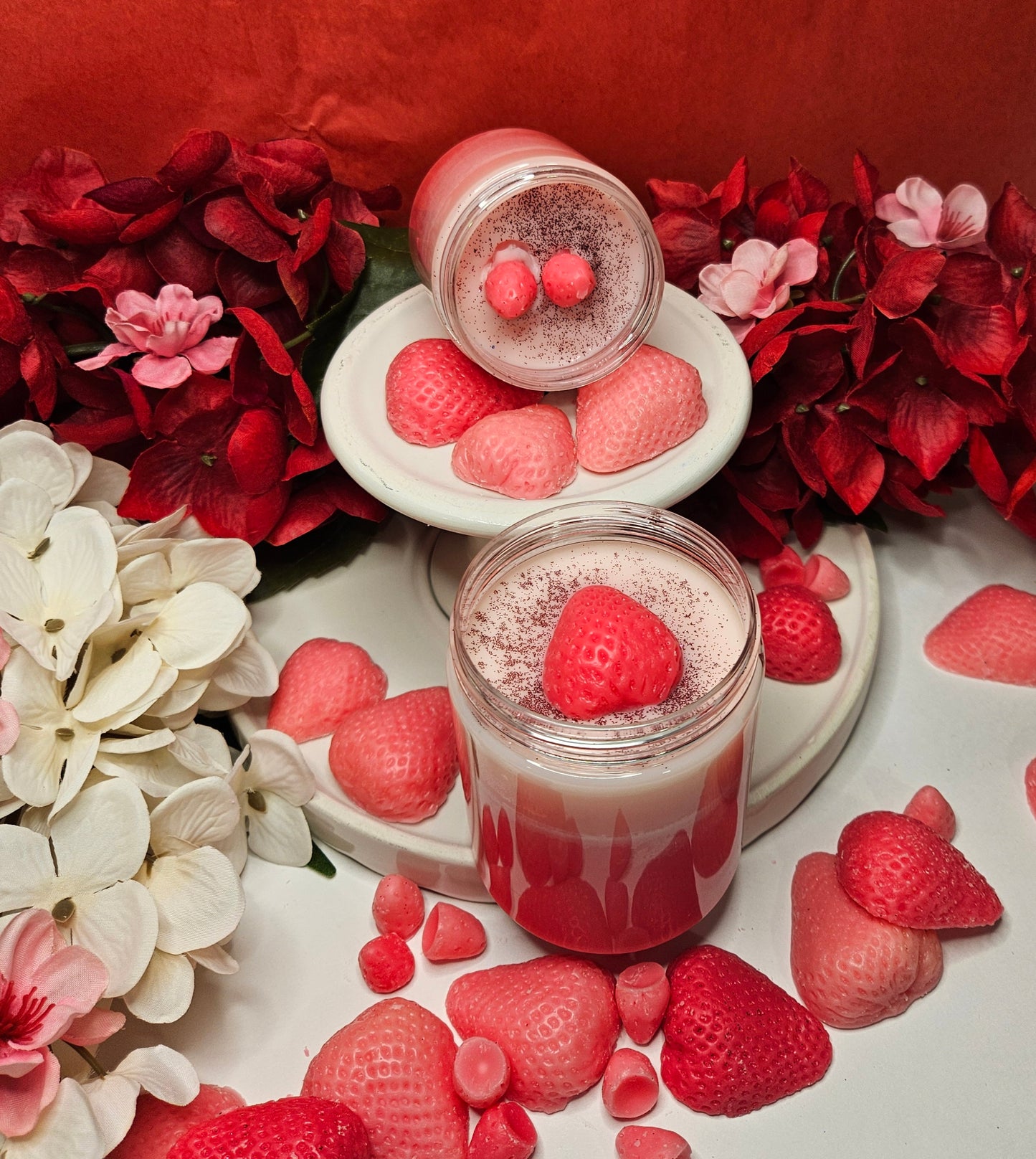 Strawberry scoopable wax