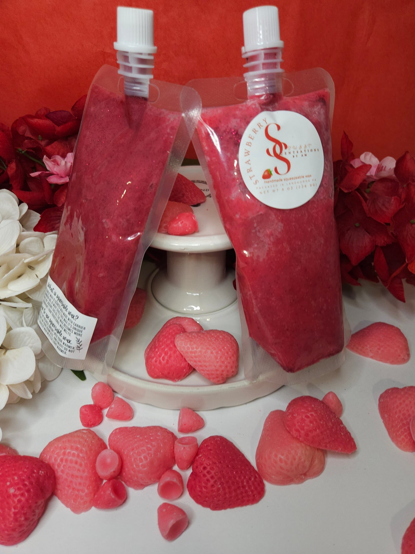 Strawberry squeezeable wax