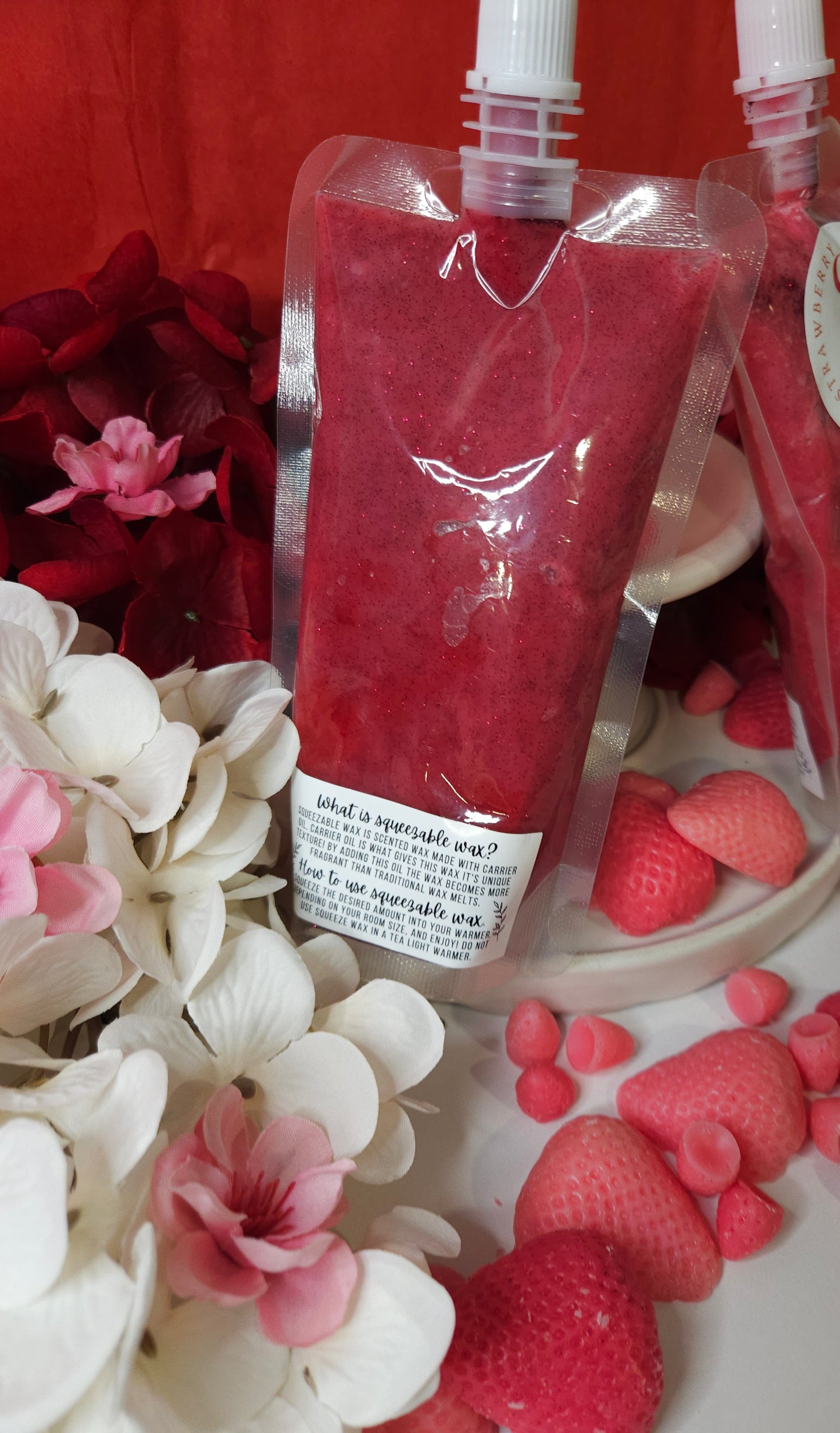 Strawberry squeezeable wax