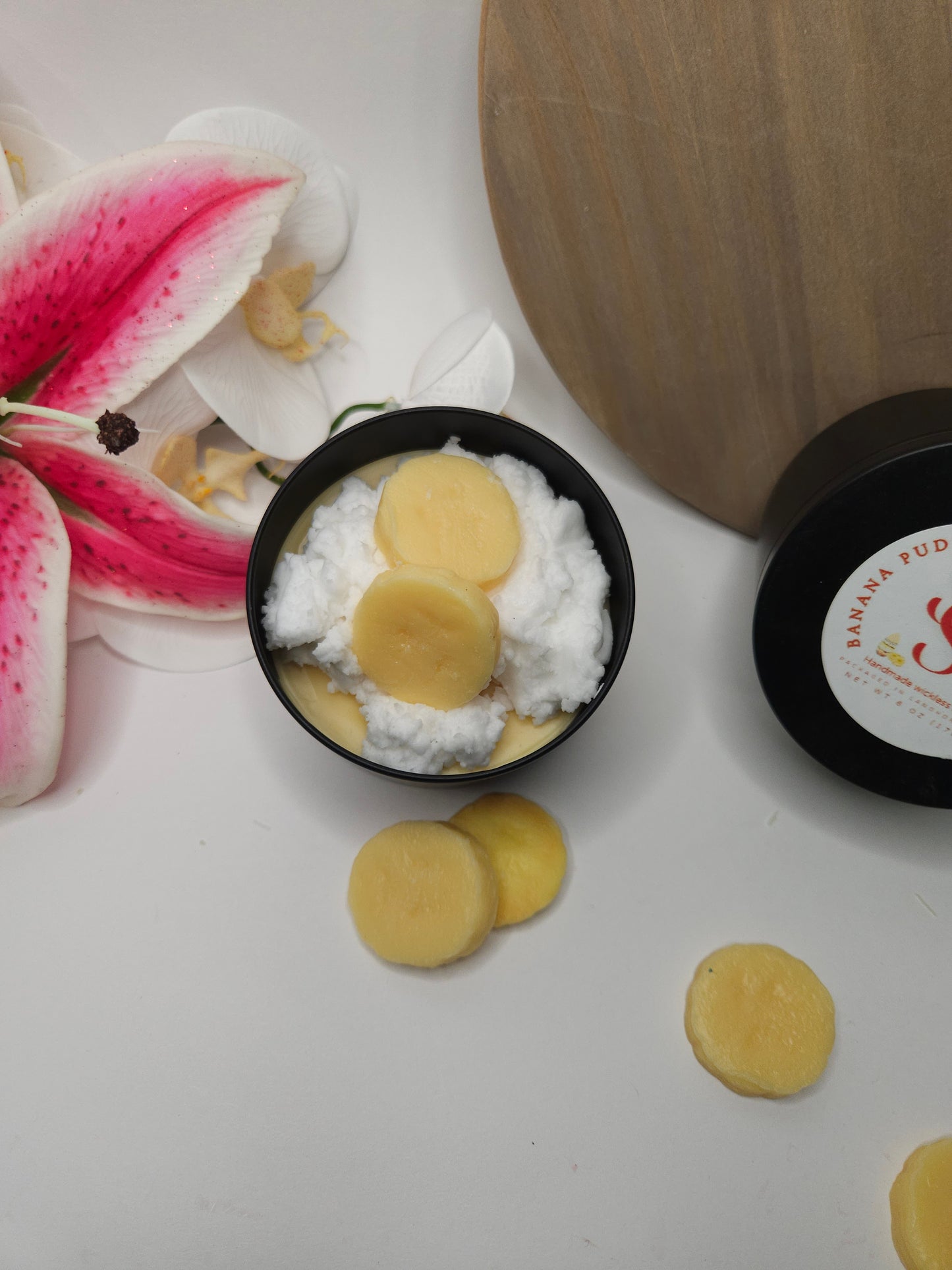 Banana Pudding Wickless Candles