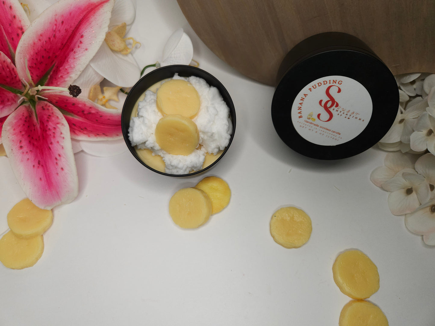 Banana Pudding Wickless Candles