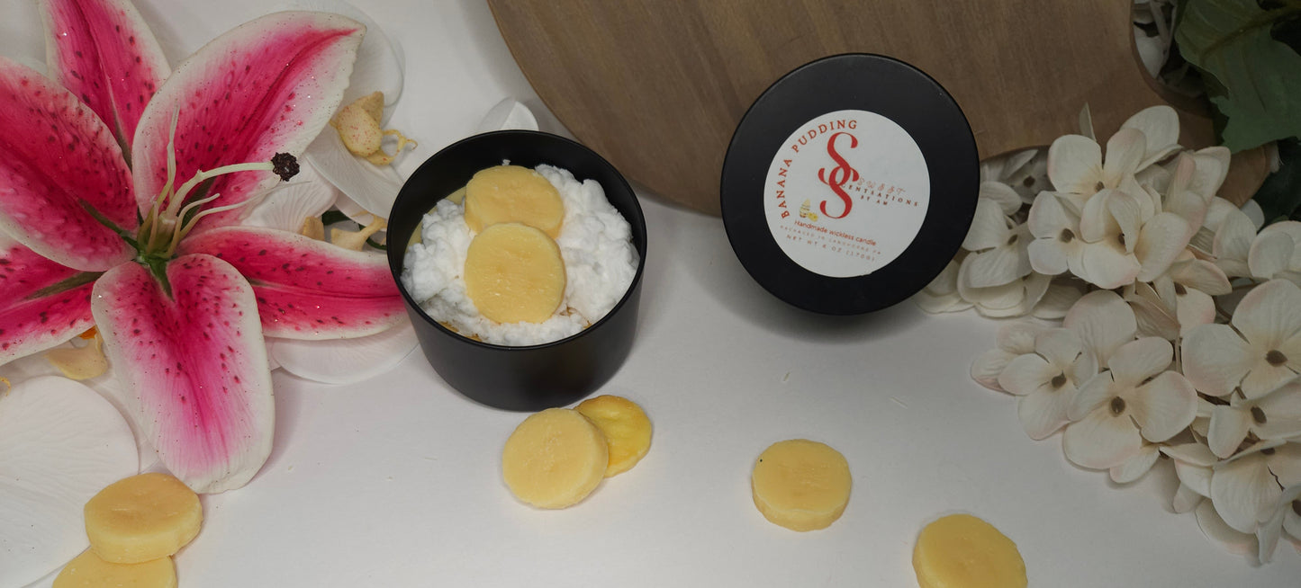 Banana Pudding Wickless Candles