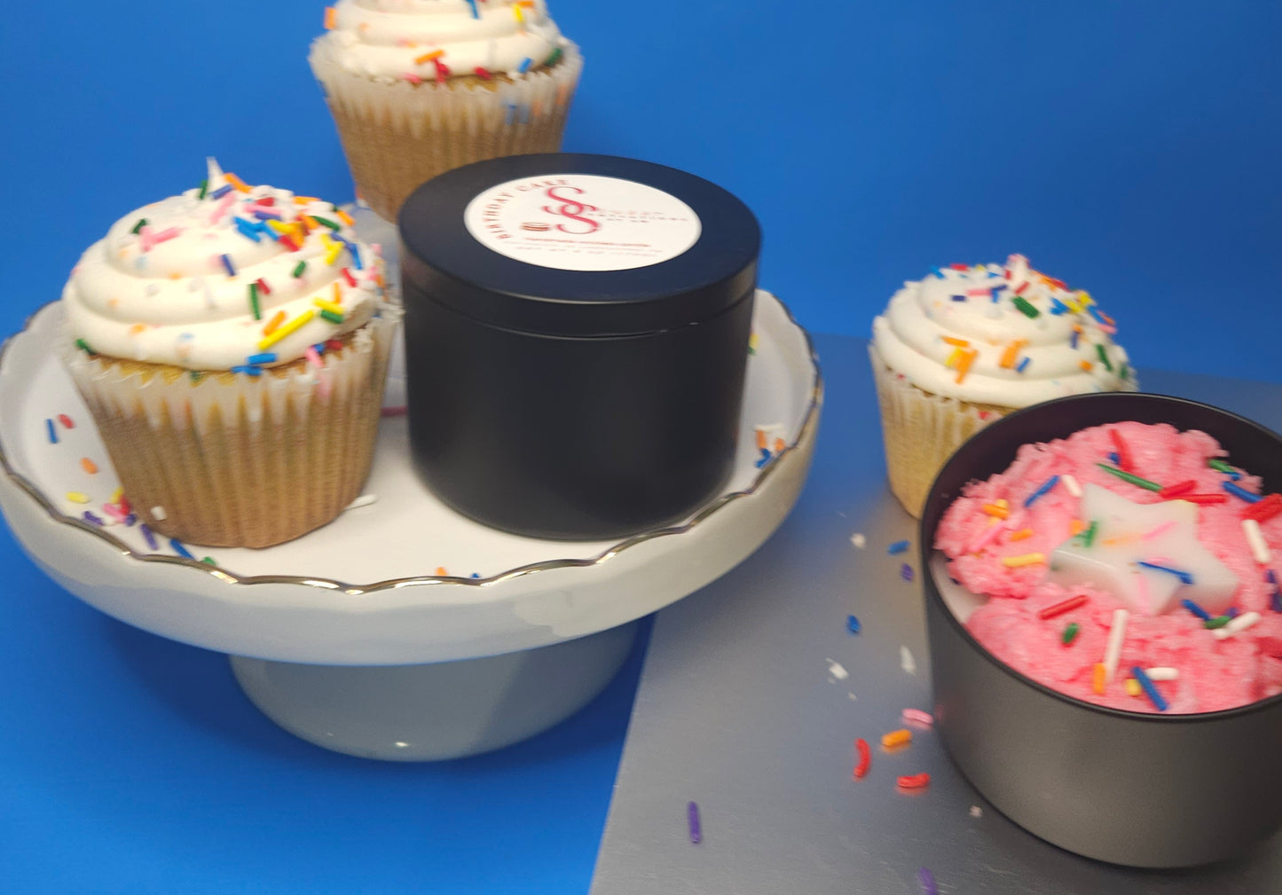 B-day Cake Wickless Candles