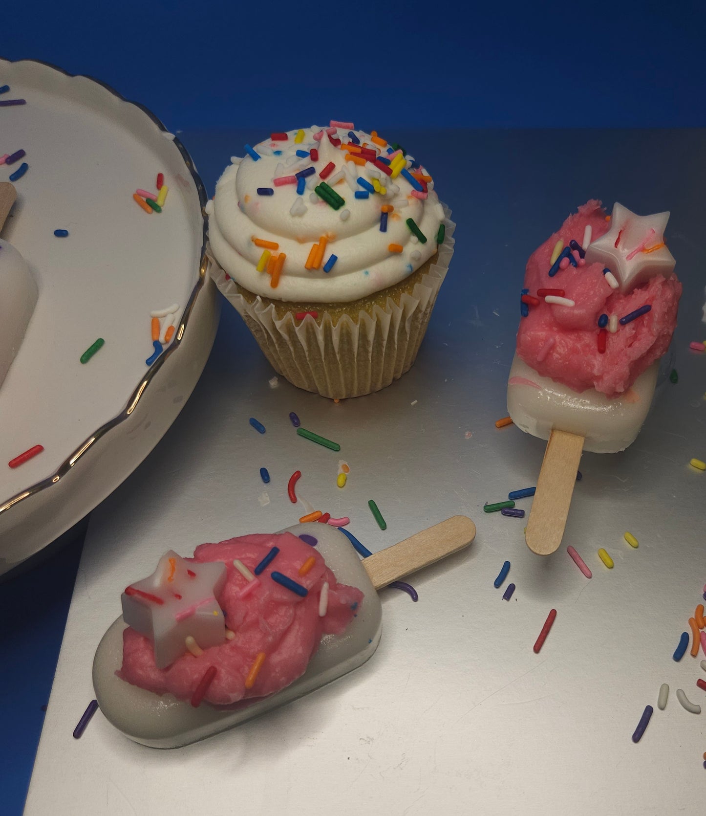 B-day Cake Popsicles