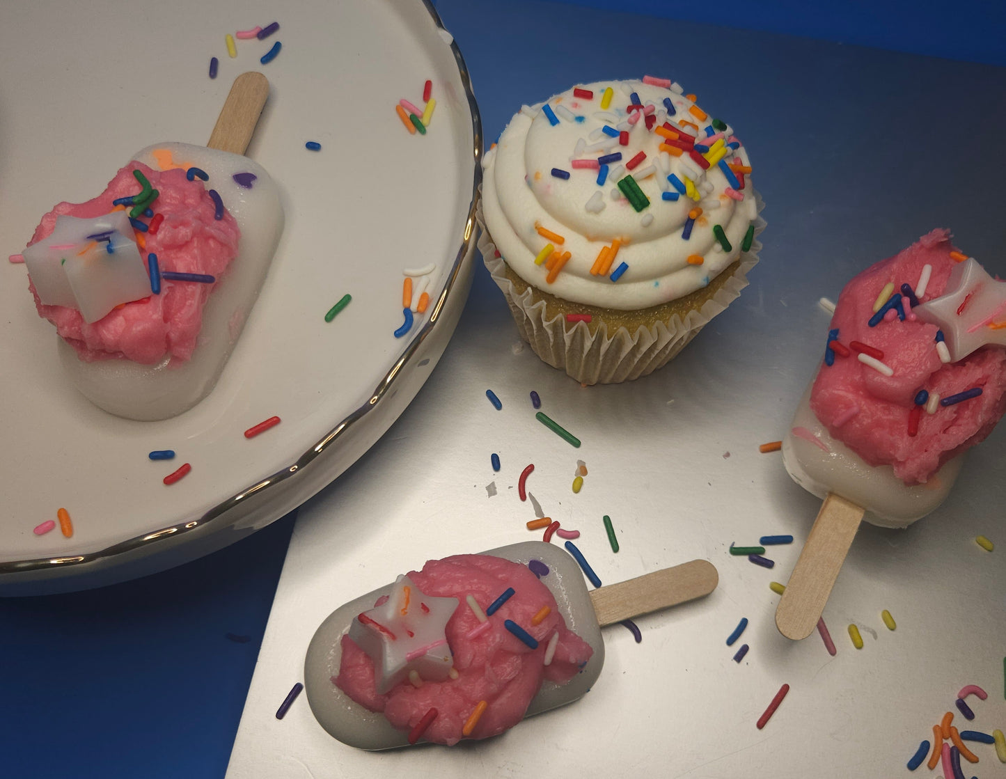 B-day Cake Popsicles