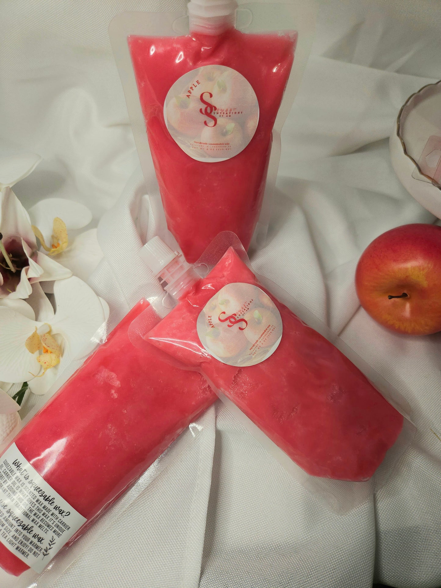Apple squeezeable wax