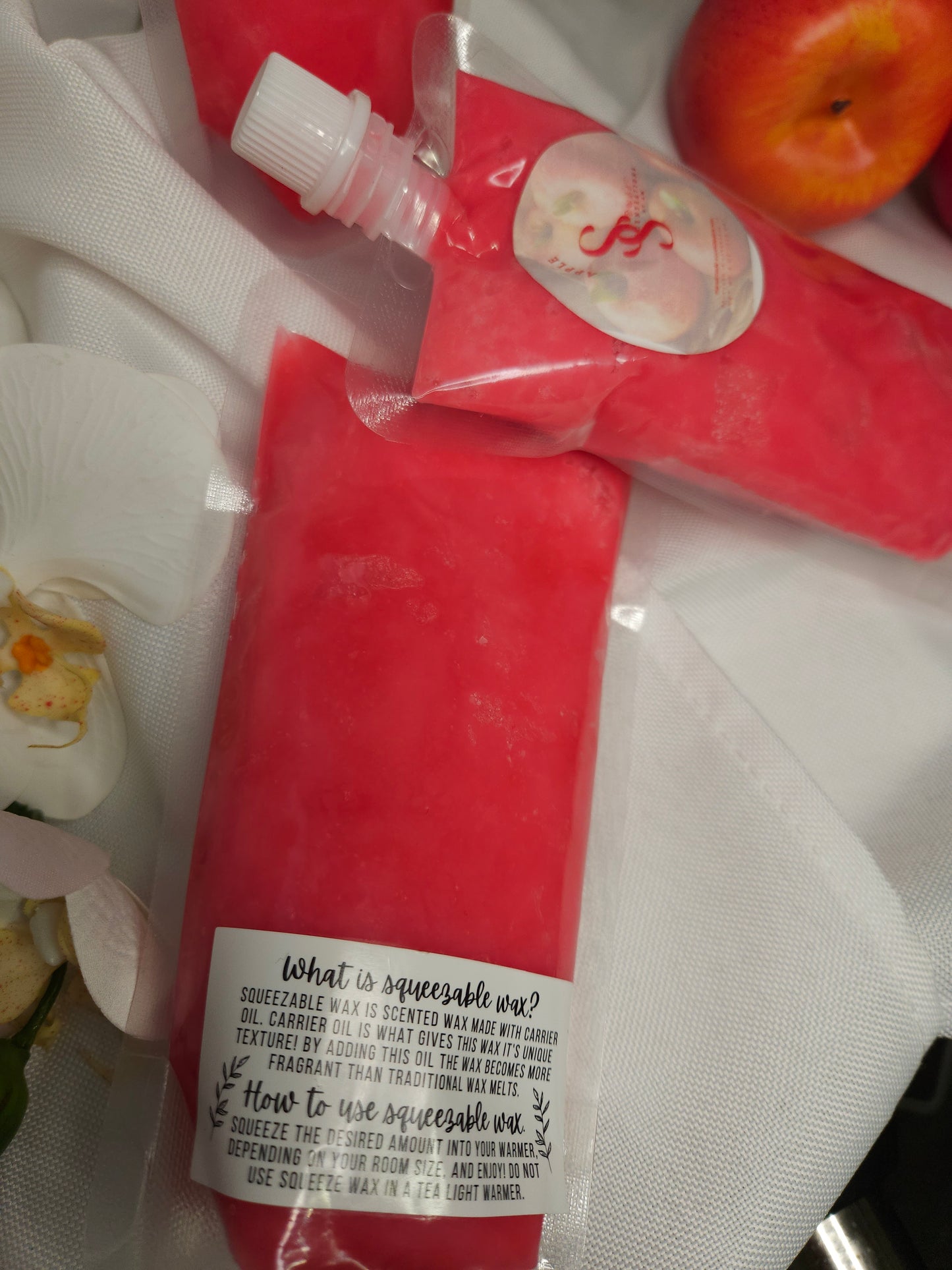 Apple squeezeable wax