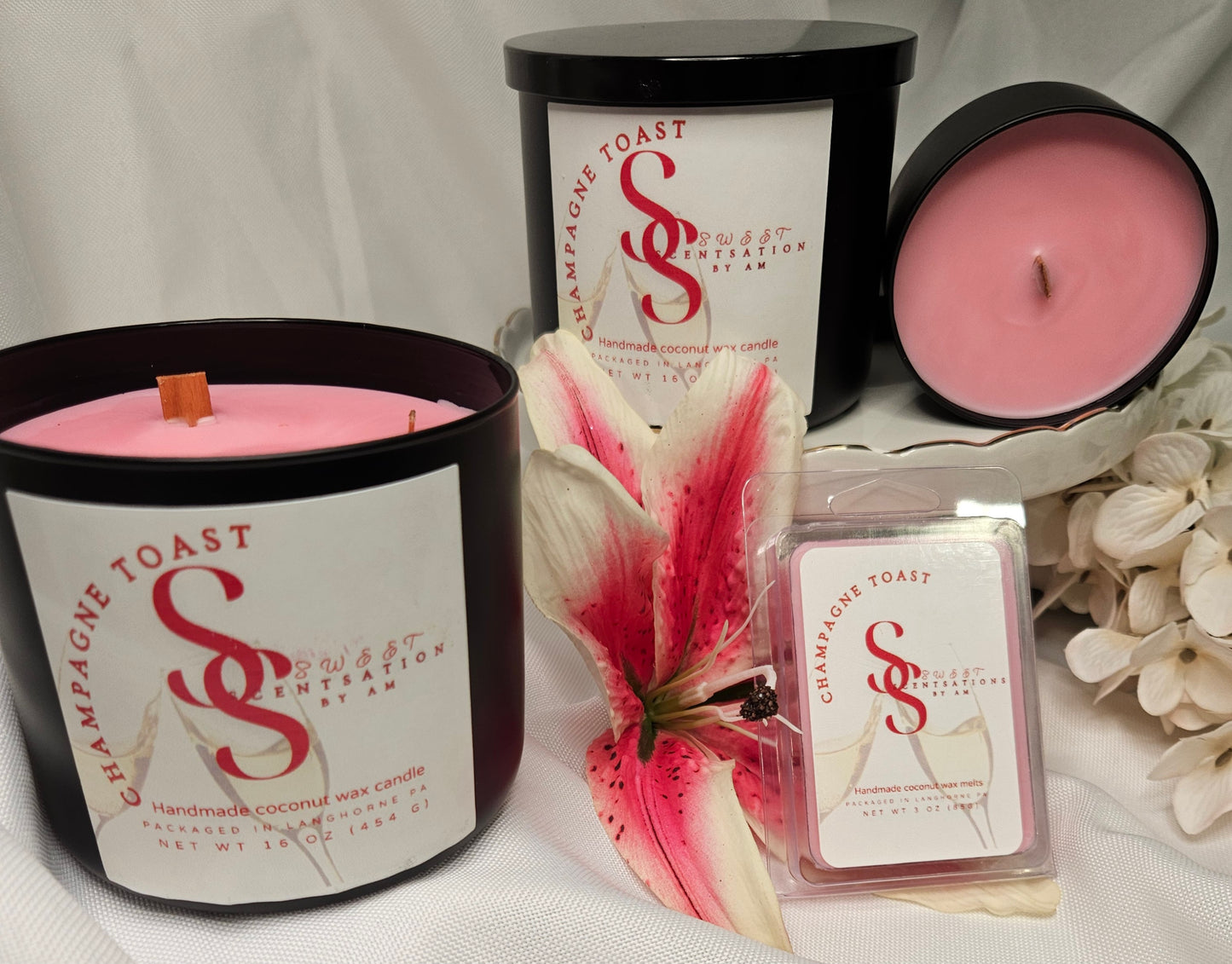 Champagne Toast Candle