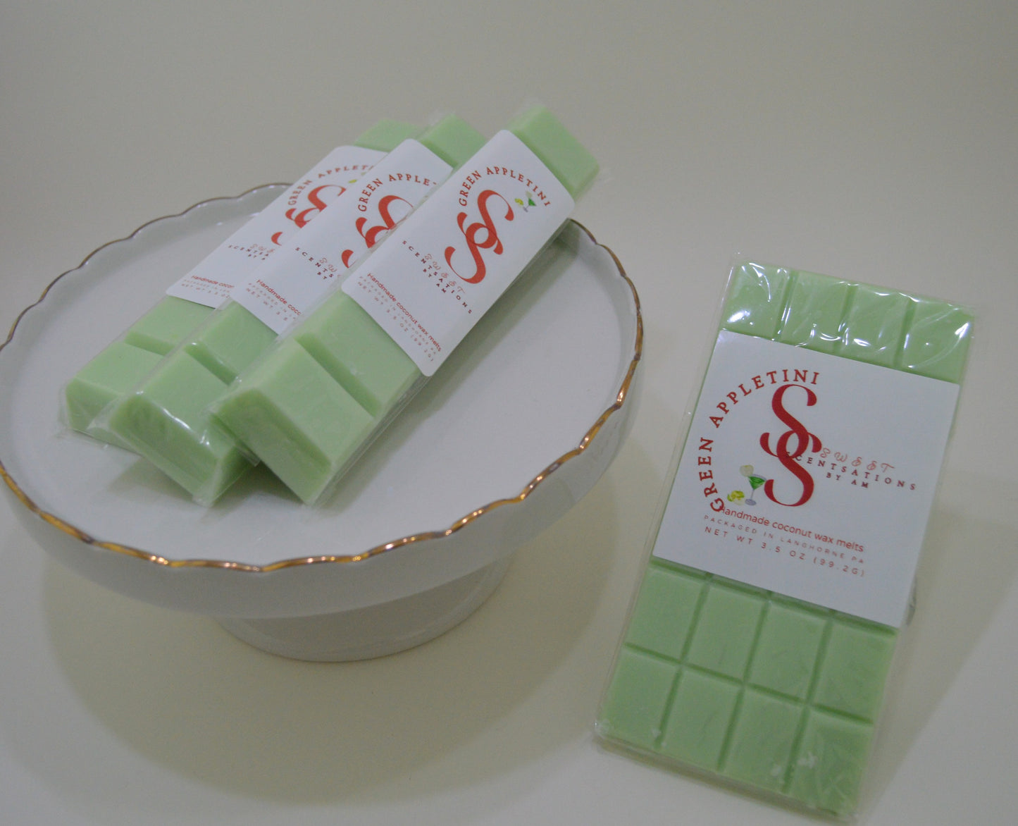 Green Appletini bars