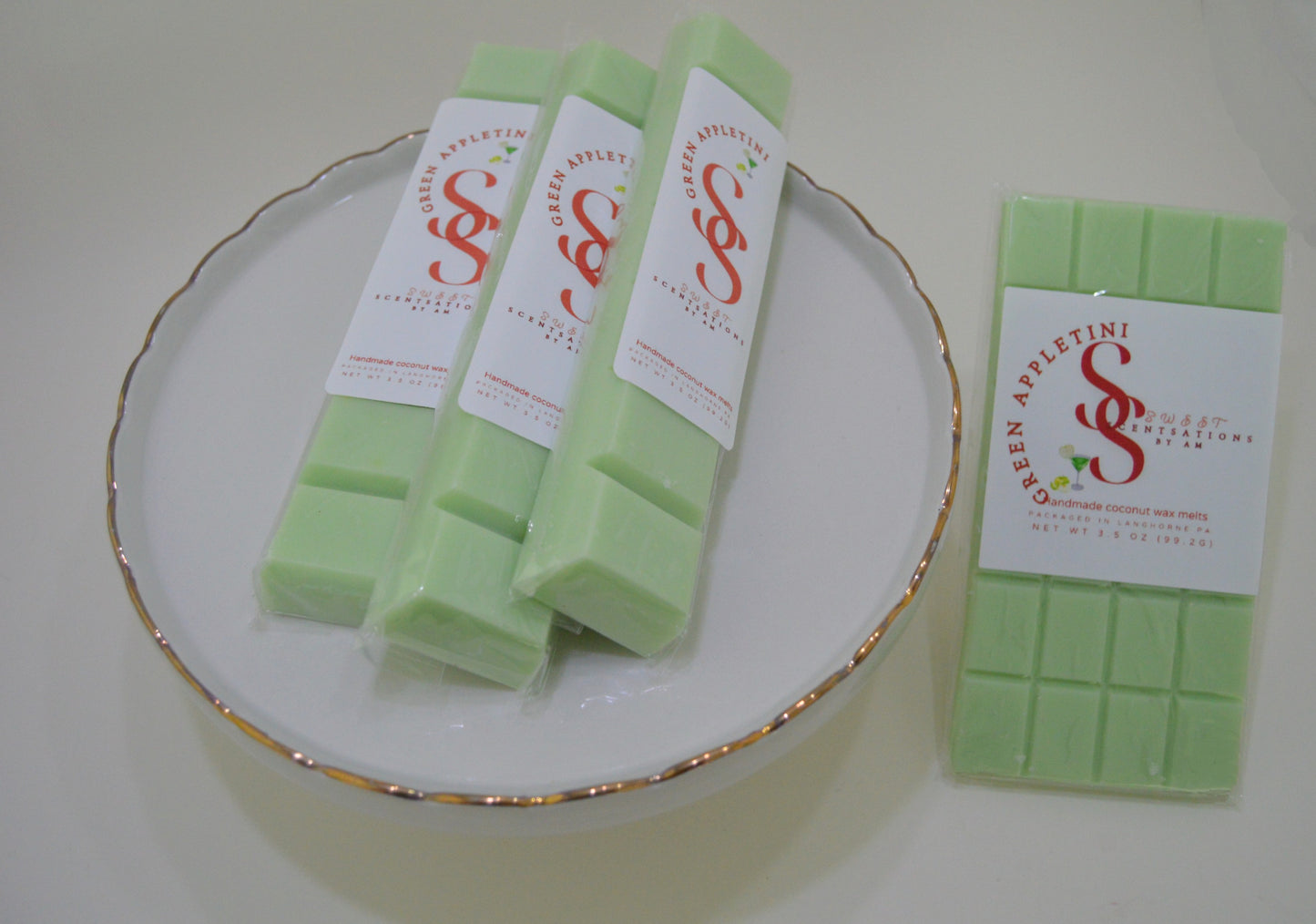 Green Appletini bars